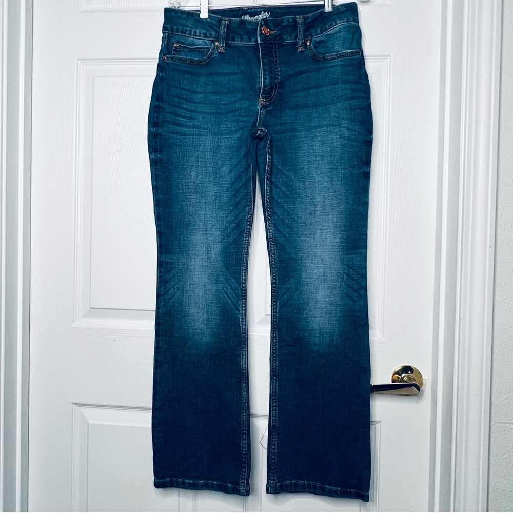 Wrangling boot cat 11/32 Women's Blue Jeans Stretch Cotton